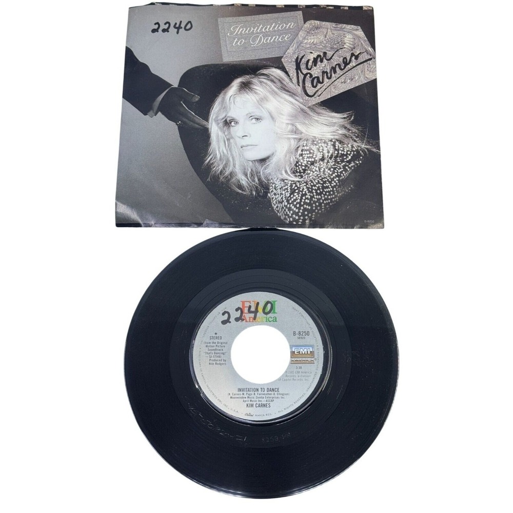 Kim Carnes Invitation To Dance 45 RPM Vinyl Record‎ With Sleeve